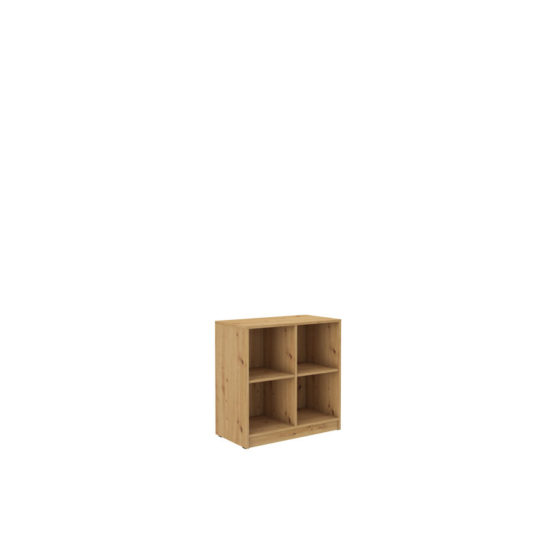 Girvin 81cm H x 80cm W Standard Bookcase, Artisan Oak