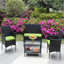 Ensemble de meubles de patio en rotin pour 4 pièces-328632262