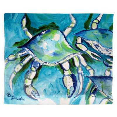 Suspension en polyester crabes blancs