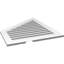Half Peaked Left Surface Mount Signature Urethane Functional Gable Vent 8/12 Pitch Primed Tan-103254821
