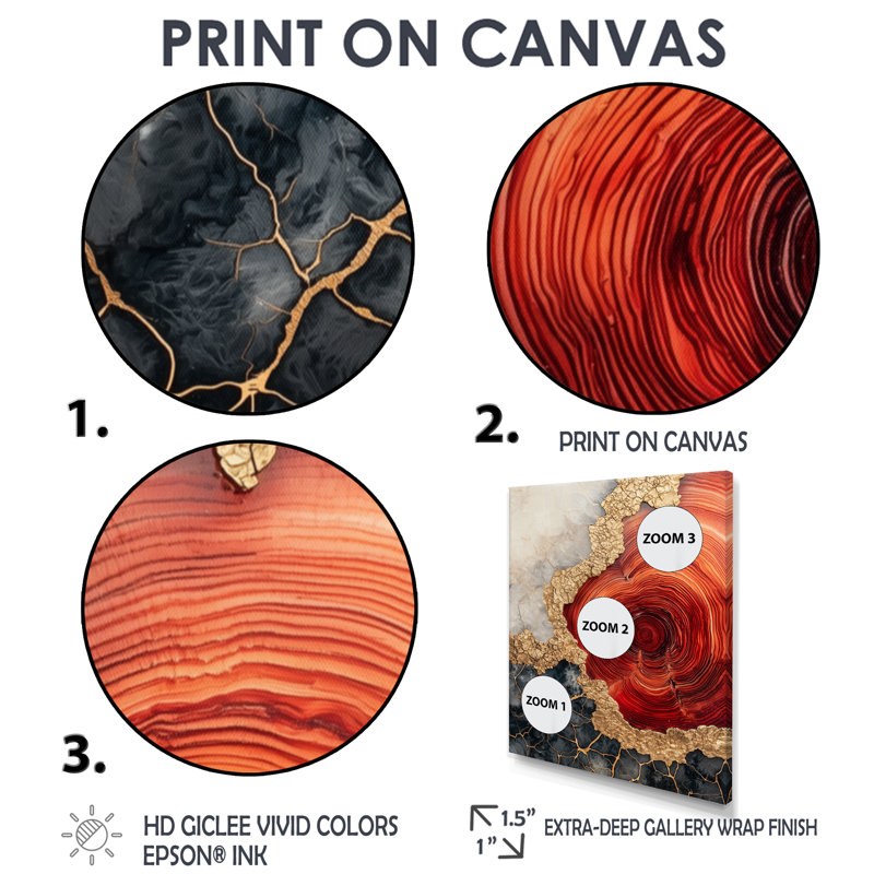 Gentas - impressions sur toile de paysages, 40" H x 30" W, Reproduction encadrée d'une seule photo, Gold