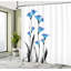 Ensemble de rideau de douche + crochets-44220329