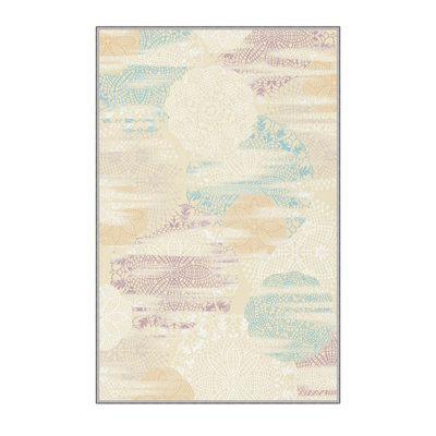 Premium 3D Digital Printed Carpet, 4. x 5.9 ft, 1% Polyester, Pile Height: .3 in, 65 g/m² | Antibacterial, Non-Slip Underside | Machine Washable, Ideal for Living Room, Bedroom, and Kids' Spaces