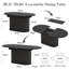 Ensemble de table de salle à manger extensible Mid-Century-40367477-40367473-40367472