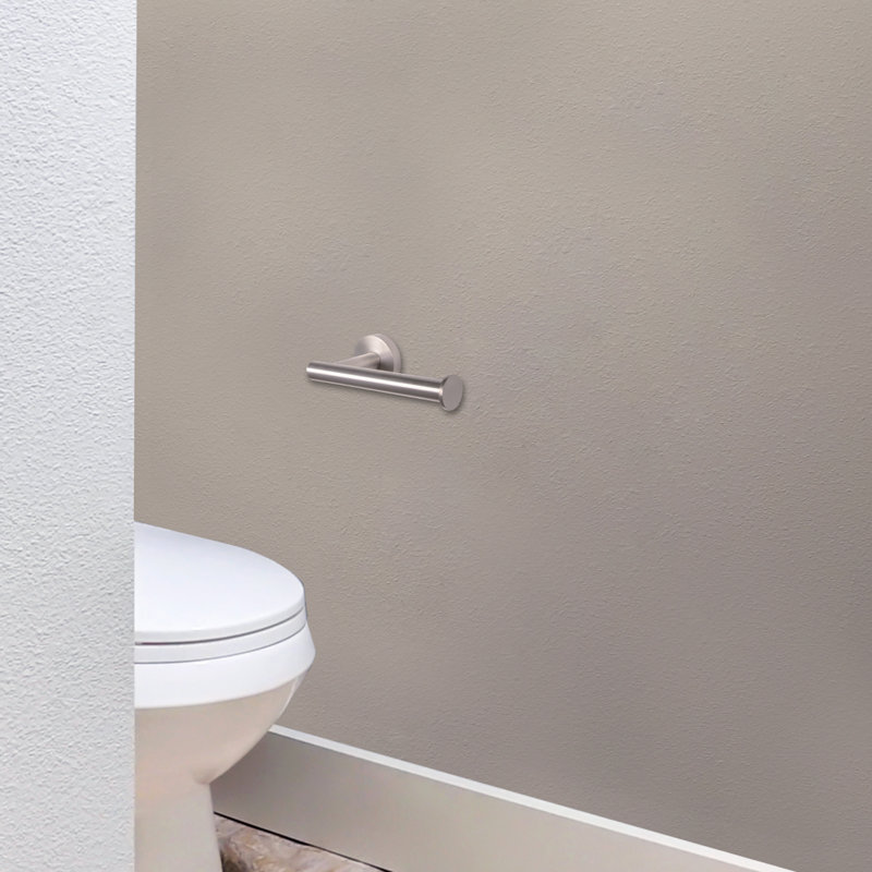 Porte-papier hygiénique mural Kelton, Nickel satiné