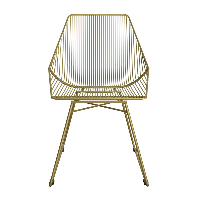 Pratcher 46cm H Full Back Stacking Side Chair, Gold