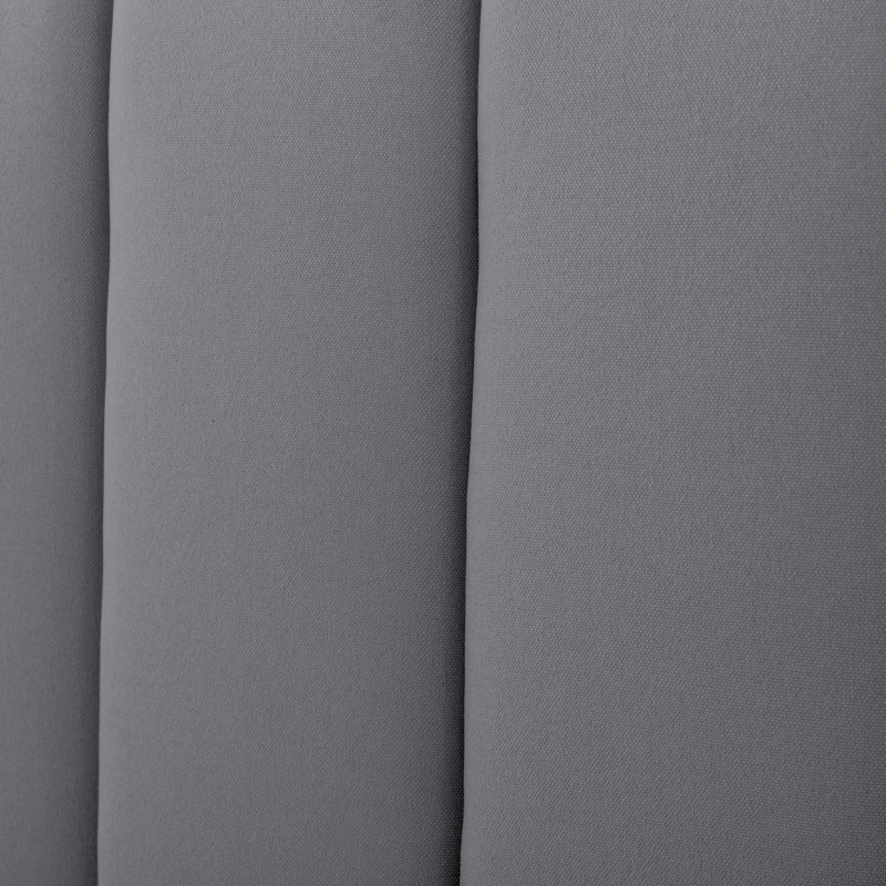 Linen Upholstered King Size Headboard  , Dark Gray