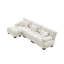 Canapé modulaire modulaire avec repose-pieds convertible