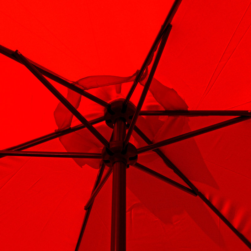 Parasol de marché 6 pi 6 po Bremerton, rouge