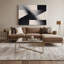 Minimalisme 77, art mural sur toile grise