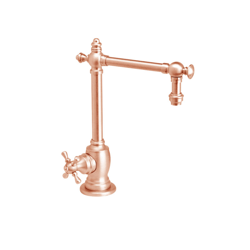 Towson Cold Only Filtration Faucet - Cross Handle, Polished Copper