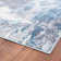 Tapis abstrait bleu / gris Rethman