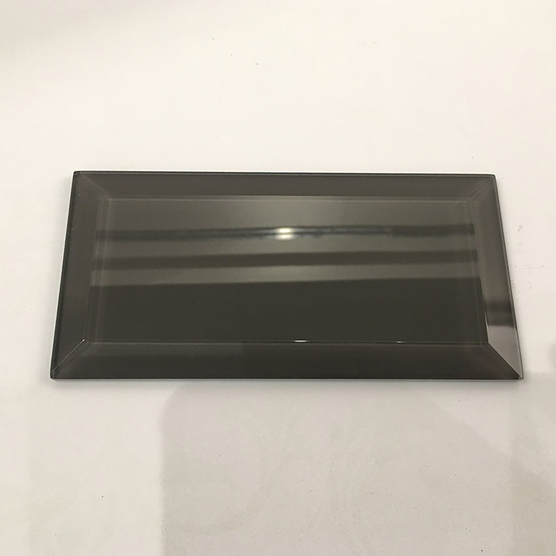 Genoa 3" x 6" Glass Subway Wall Tile, Shadow