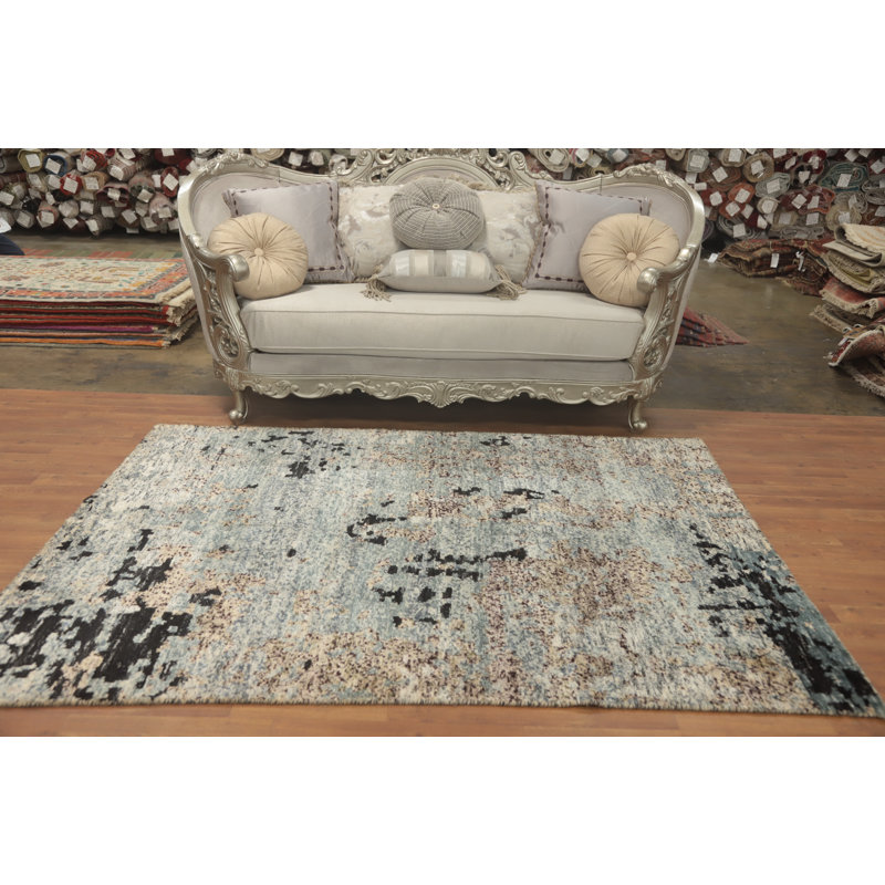 Modern Abstract Oriental Rug 5x7