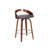 Sonia Counter Height Or Bar Height Swivel Upholstered Stool In Wood Finish -  Set -212361944-212361937-212361931