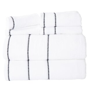 6-Piece Cotton Towel Set - Bathroom Accessories with Bath Towels, Hand Towels, and Wash Cloths