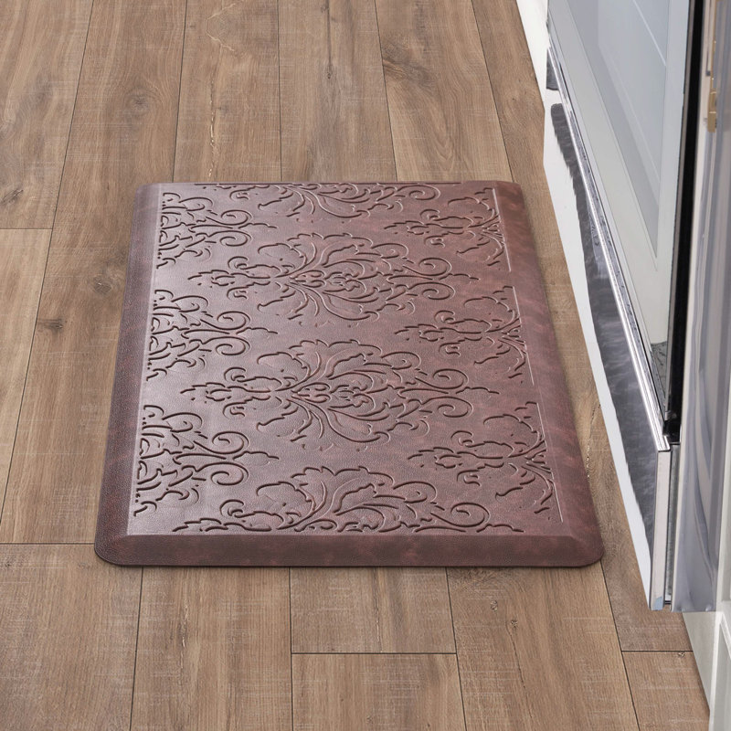 Embossed Soothing Comfort Anti-Fatigue Mat, Red, Rectangle 1'5.5" x 2'8"