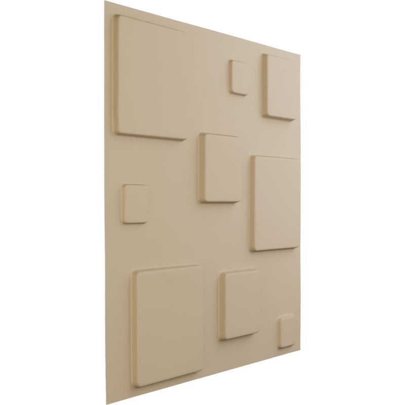 Panneau mural 3D décoratif Devon EnduraWall, Beige fumé satiné UltraCover