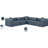Houswerth Upholstered L-Shaped Sectional Reversible-94884298