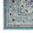 8' X 10' Aqua Floral Power Loom Distressed Area Rug