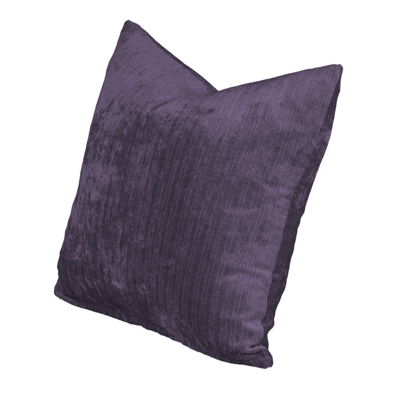 Reversible Throw Pillow, 26", Vintage Plum