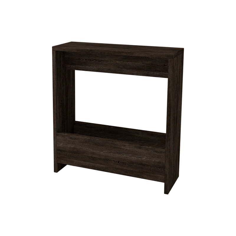 Frame End Table with Storage, Dark Wenge