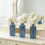 Ensemble de 12 petits vases en verre à motif de losanges pour centres de table, décoration de mariage et décoration intérieure