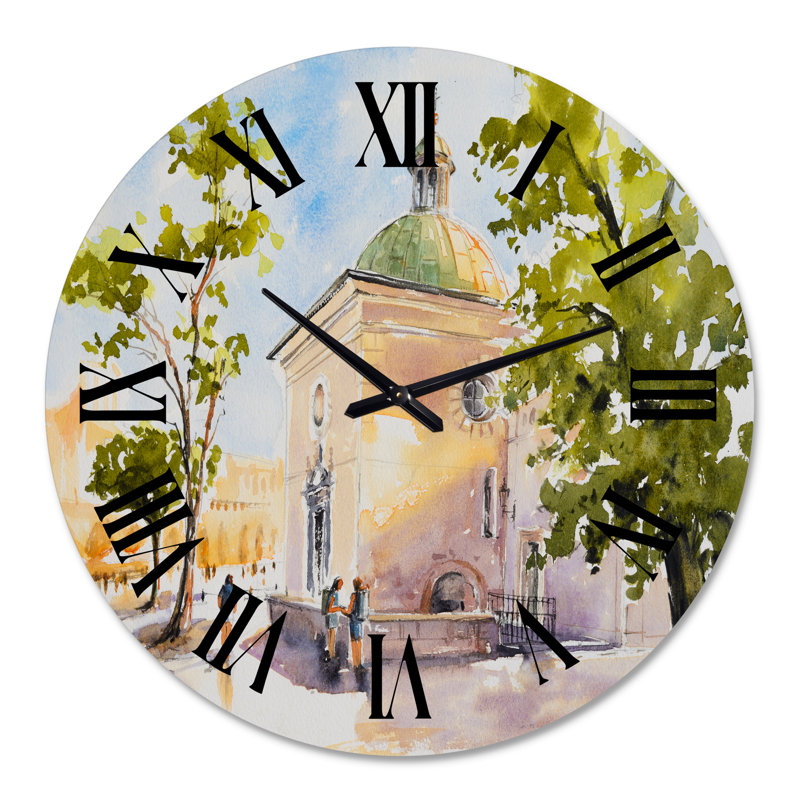 Horloge murale rustique, Surdimensionné