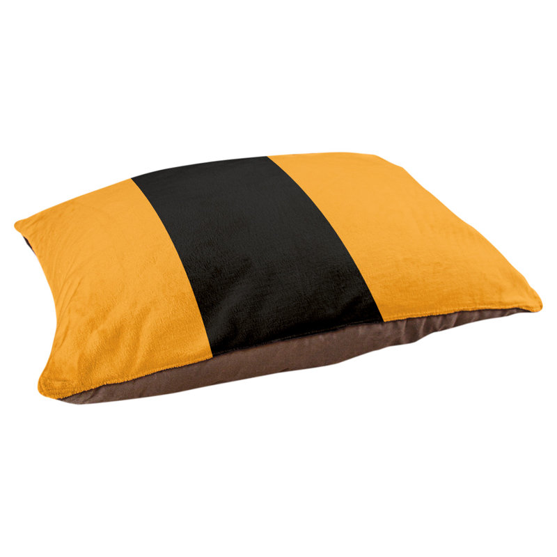 Coussin Designer, Grand (L 40 po x l 50 po), Jaune / noir / jaune