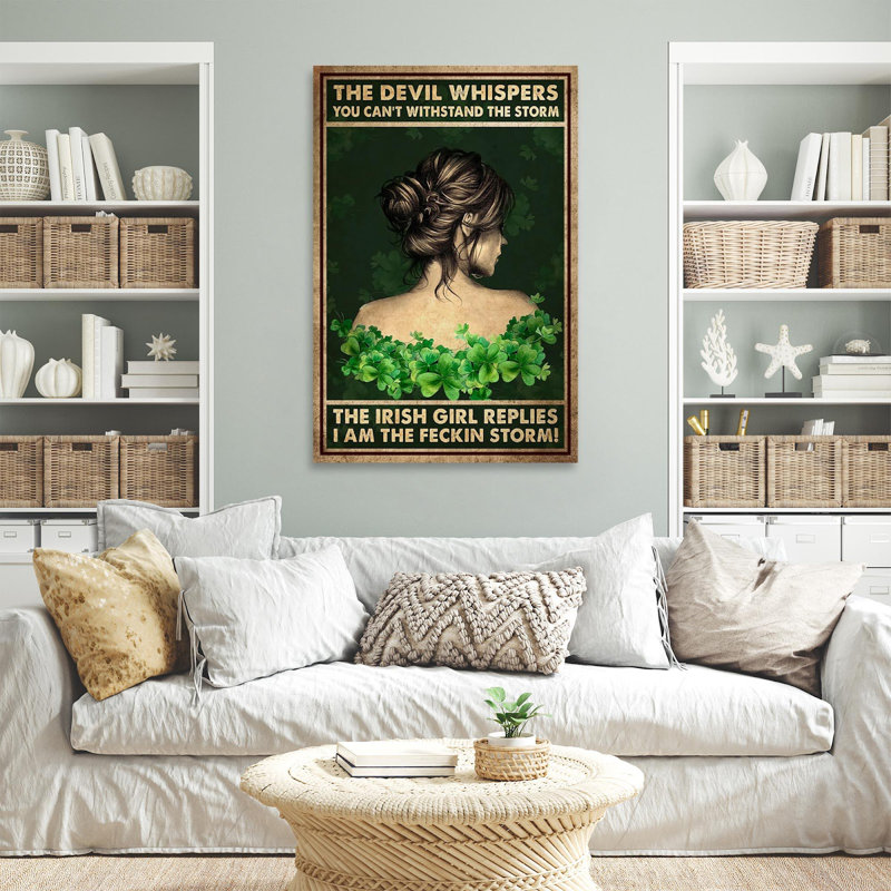 «The Irish Girl the Storm», impression sur toile tendue, H 36 po x l 24 po x P 1,25 po