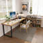 Bureaux en bois massif en L Burlywood-107625006-107625009