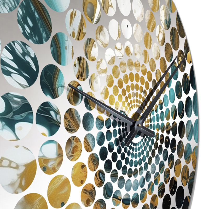 Kaseea - Horloge murale géométrique abstraite, Grand