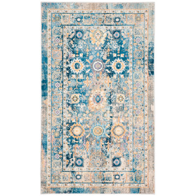 Tapis bleu Emberlin