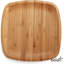 Assiette plate réutilisable en bambou