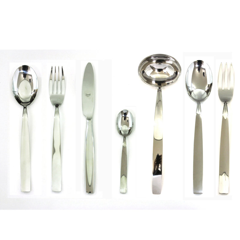 Ensemble de couverts Med Méditerranéeea - 51 pièces - Acier inoxydable, Argent argent
