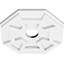 Médaillon de plafond contemporain en PVC de qualité architecturale 36 po x P 2 po x P 12 1/2 po x P 1 po Logan-36075131-137837801-137837802
