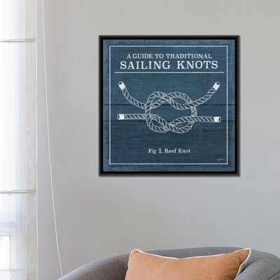 «Vintage Sailing Knots III», art textuel sur toile