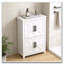 Armoire de salle de bain blanche avec portes de grange Farmhouse-1080245456
