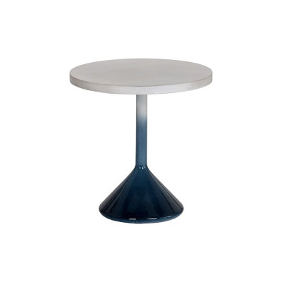Pillay Concrete Top End Table - Blue
