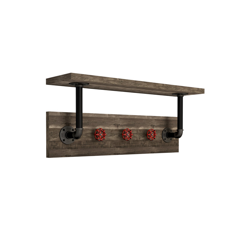 Shehan Accent Shelf with Hooks