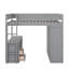 Lit mezzanine en bois avec placards, bureau à 2 tiroirs et armoire-656134519-656134522