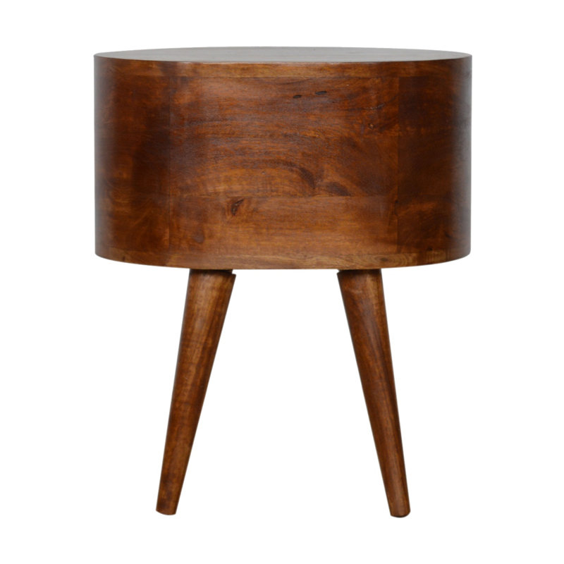 Stacey 45cm W Solid Wood Bedside Table