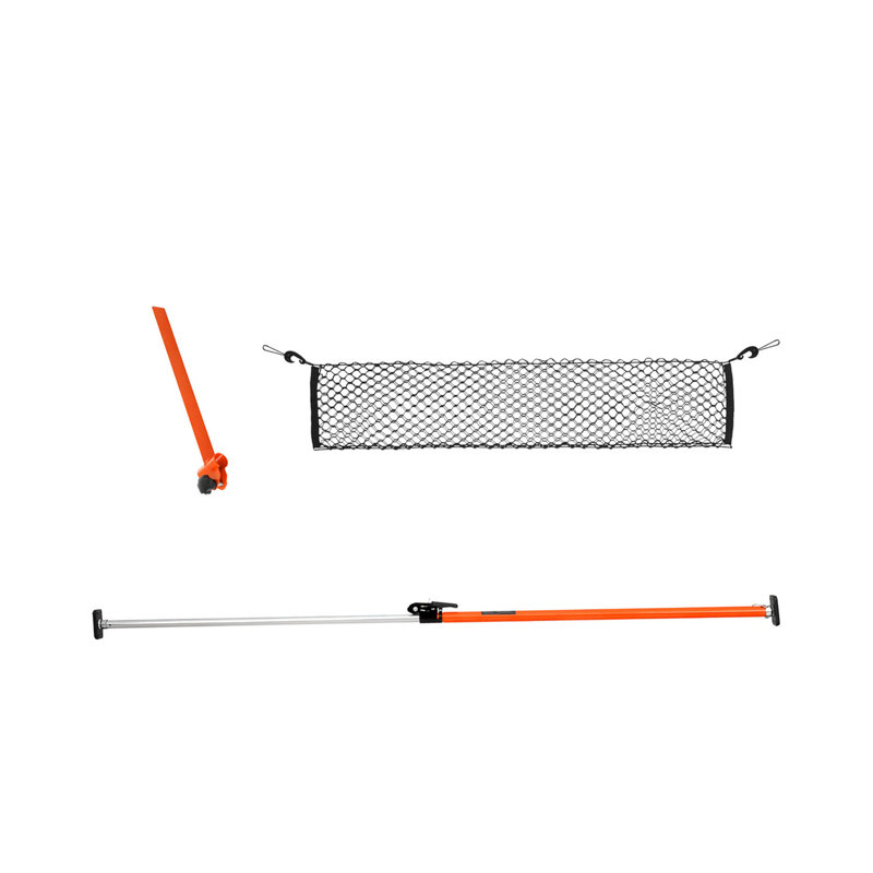 Barre de chargement réglable robuste avec filet de rangement - stabilisateur télescopique de verrouillage de charge pour VUS et berline