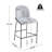 Metal Upholstered Barstool-599340266