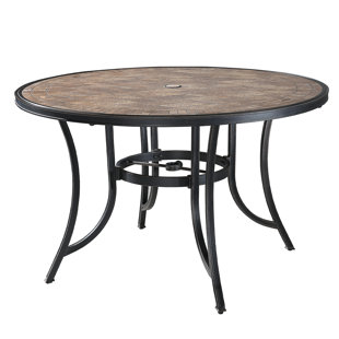 48" Patio Round Aluminum Dining Table