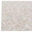 Mosaic Cowhide Geometric Area Rug in Ivory
