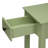 Light Green Accent Table with Bottom Shelf
