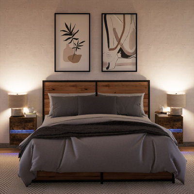 41cm W Manufactured Wood Bedside Table