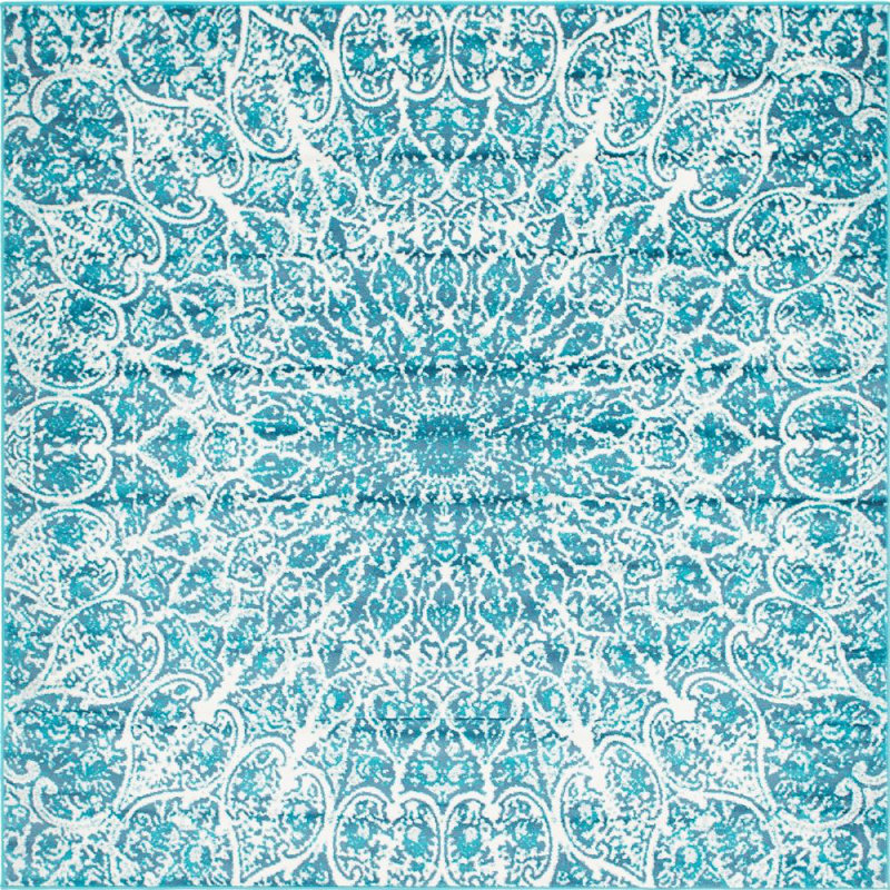 Oneita Ikat Indoor Rug, Square 6'