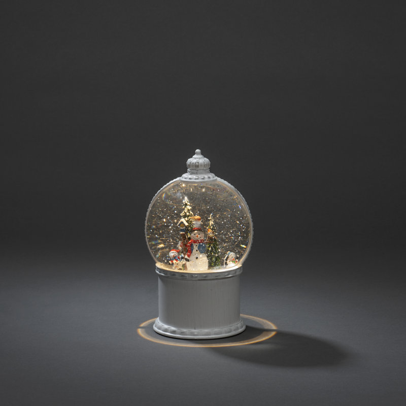 Holiday Glow Christmas Snow Globe